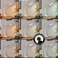 hofstein Toggerbo Lampe de bureau, Lampe à poser, Liseuse LED Blanc, 1 lumière