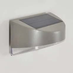 hofstein Tolerud Lampe murale d´extérieur LED Gris, Argenté, 1 lumière, Détecteur de mouvement