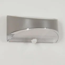 hofstein Tolerud Lampe murale d´extérieur LED Gris, Argenté, 1 lumière, Détecteur de mouvement