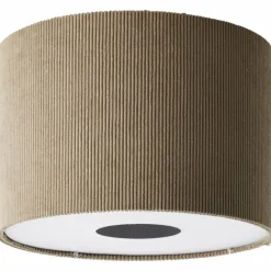 Lampes En Tissu-Luminaires Brilliant Tony Plafonnier Gris, 1 lumière