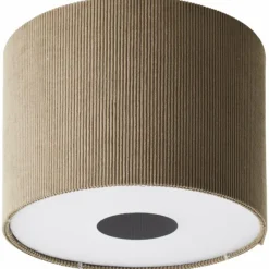 Lampes En Tissu-Luminaires Brilliant Tony Plafonnier Gris, 1 lumière