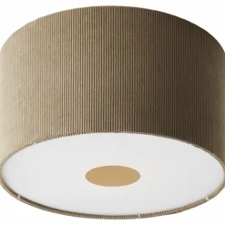 Lampes En Tissu-Luminaires Brilliant Tony Plafonnier Gris, 1 lumière