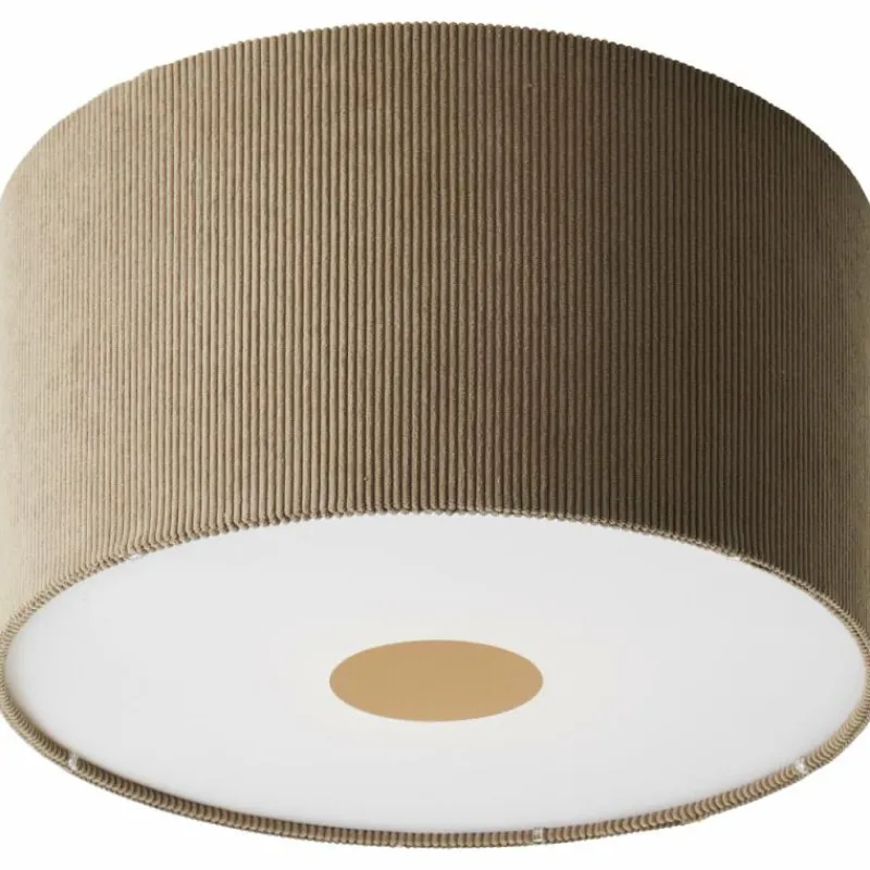 Lampes En Tissu-Luminaires Brilliant Tony Plafonnier Gris, 1 lumière