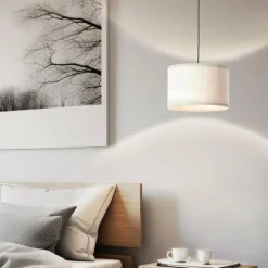 Lampes En Tissu-Luminaires Brilliant Tony Suspension Noir, 1 lumière