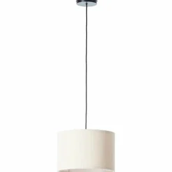 Lampes En Tissu-Luminaires Brilliant Tony Suspension Noir, 1 lumière