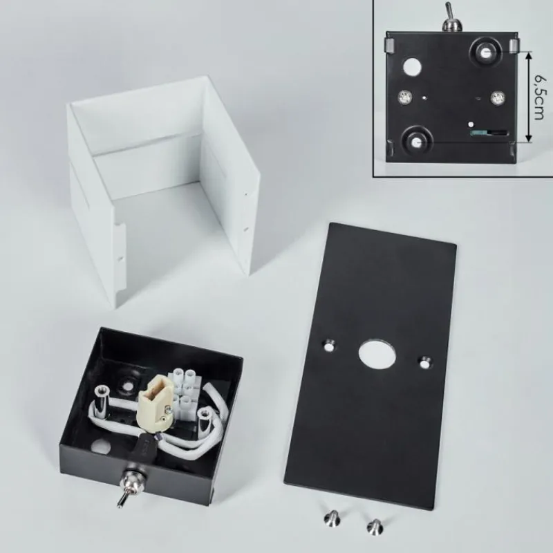 hofstein Tora Luminaire Up & Down, Applique murale LED Noir, 1 lumière