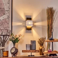 hofstein Tora Luminaire Up & Down, Applique murale LED Noir, 1 lumière