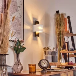 hofstein Tora Luminaire Up & Down, Applique murale LED Noir, 1 lumière