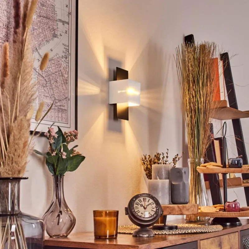 hofstein Tora Luminaire Up & Down, Applique murale LED Noir, 1 lumière