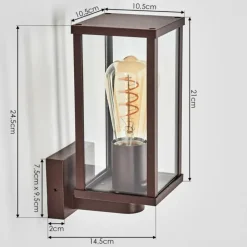 hofstein Tourega Lampe murale d´extérieur Rouille, 1 lumière