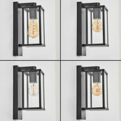 hofstein Tourega Lampe murale d´extérieur Noir, 1 lumière