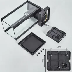 hofstein Tourega Lampe murale d´extérieur Noir, 1 lumière