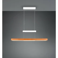 Lampes En Bois-Luminaires Trio Trajan Suspension LED Blanc, 1 lumière