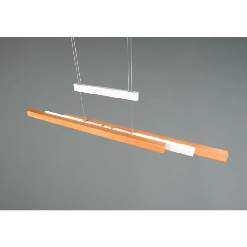 Lampes En Bois-Luminaires Trio Trajan Suspension LED Blanc, 1 lumière