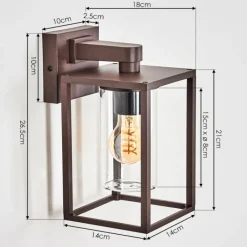 hofstein Trancozelos Lampe murale d´extérieur Rouille, 1 lumière
