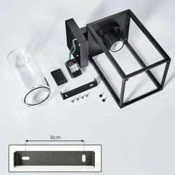 hofstein Trancozelos Lampe murale d´extérieur Noir, 1 lumière