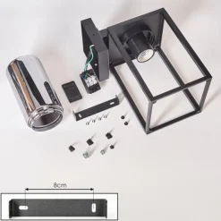 hofstein Trancozelos Lampe murale d´extérieur Noir, 1 lumière