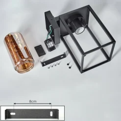 hofstein Trancozelos Lampe murale d´extérieur Noir, 1 lumière