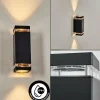 hofstein Travassos Lampe murale d´extérieur, Luminaire Up & Down Noir, 2 lumières