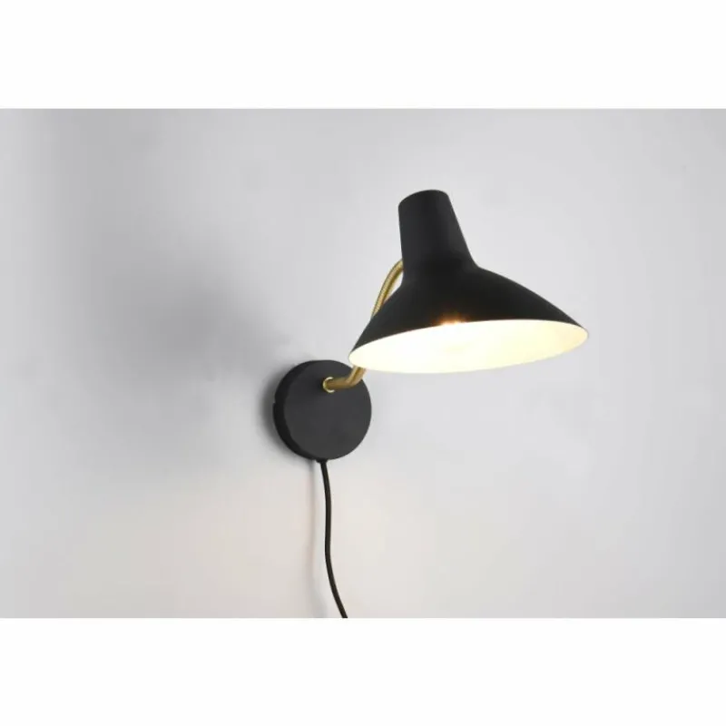 Lampes Dorées-Luminaires Trio Traveller Applique murale Noir doré, 1 lumière
