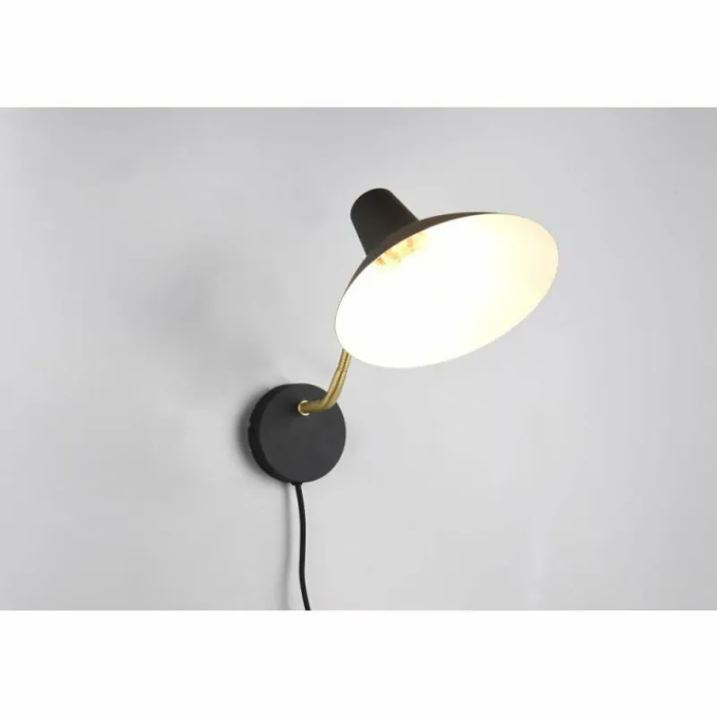 Lampes Dorées-Luminaires Trio Traveller Applique murale Noir doré, 1 lumière