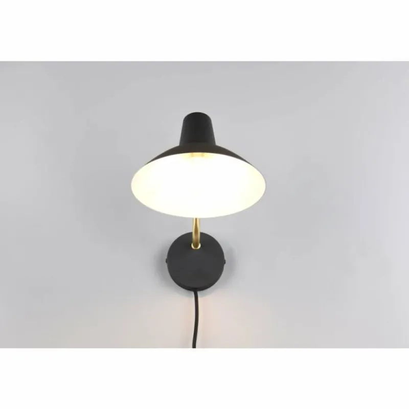 Lampes Dorées-Luminaires Trio Traveller Applique murale Noir doré, 1 lumière
