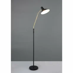Lampes Dorées-Luminaires Trio Traveller Lampadaire Noir doré, 1 lumière