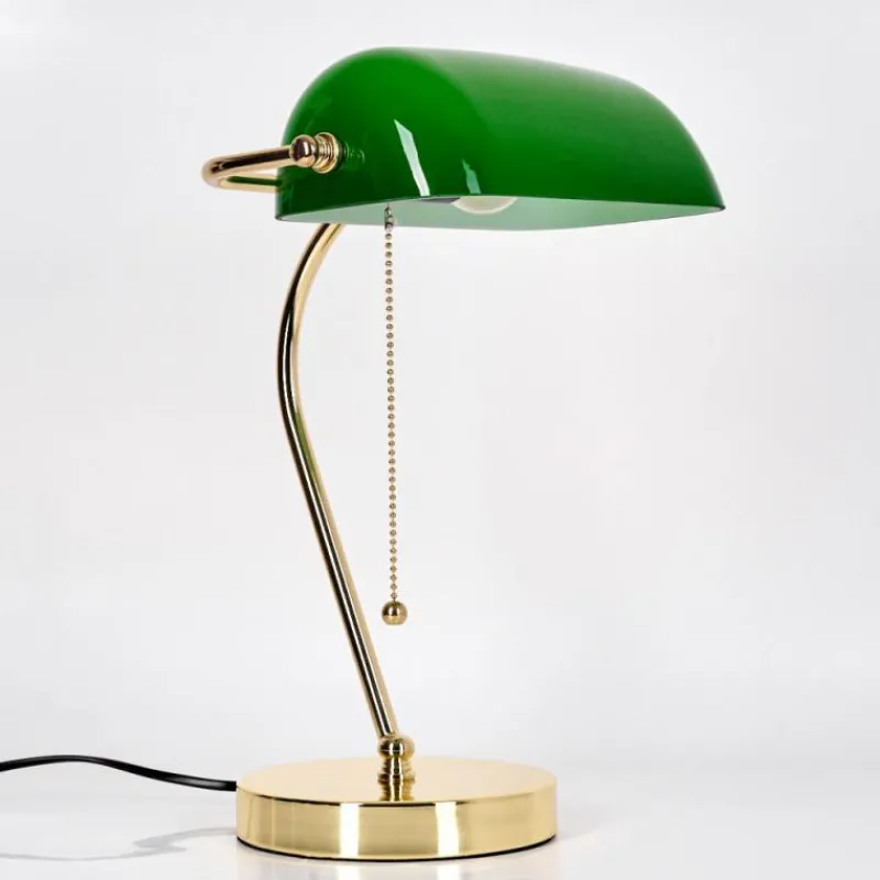 hofstein Tremoceira Lampe de banquier, Lampe de bureau, Lampe à poser Laiton, 1 lumière