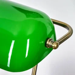 hofstein Tremoceira Lampe de banquier, Lampe de bureau, Lampe à poser Vieux laiton, 1 lumière