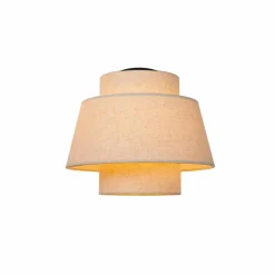 Lampes En Tissu-Luminaires Lucide TRIBUTE Plafonnier Noir, 1 lumière