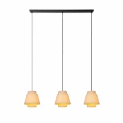 Lampes En Tissu-Luminaires Lucide TRIBUTE Suspension Noir, 3 lumières