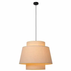 Lampes En Tissu-Luminaires Lucide TRIBUTE Suspension Noir, 1 lumière