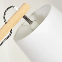 Lampes En Tissu-hofstein Tukchor Lampadaire Écru, Blanc, 1 lumière