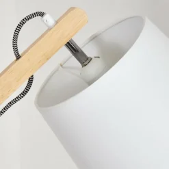 Lampes En Tissu-hofstein Tukchor Lampadaire Écru, Blanc, 1 lumière