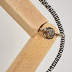 Lampes En Tissu-hofstein Tukchor Lampadaire Écru, Blanc, 1 lumière