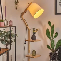 Lampes En Tissu-hofstein Tukchor Lampadaire Écru, Blanc, 1 lumière