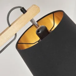 Lampes En Tissu-hofstein Tukchor Lampadaire Écru, Noir, 1 lumière