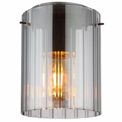 Suspension Verre Fumé-Luminaires Globo Lighting Tulivar Plafonnier Gris, 1 lumière