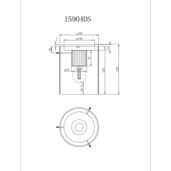 Suspension Verre Fumé-Luminaires Globo Lighting Tulivar Plafonnier Gris, 1 lumière