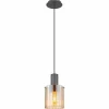 Luminaires Globo Lighting Tulivar Suspension Gris, 1 lumière