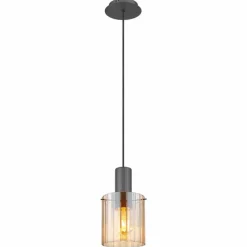 Luminaires Globo Lighting Tulivar Suspension Gris, 1 lumière