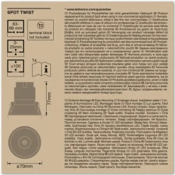 Luminaires Ledvance Twist Spot encastrable LED Blanc, 1 lumière* Luminaires Encastrés