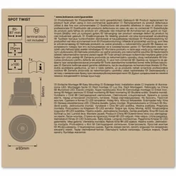 Luminaires Ledvance Twist Spot encastrable LED Blanc, 1 lumière* Luminaires Encastrés