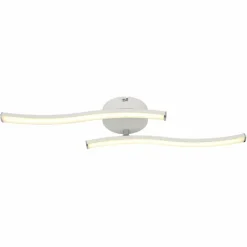 Luminaires Globo Lighting Tyler Plafonnier LED Blanc, 1 lumière* Éclairage Led