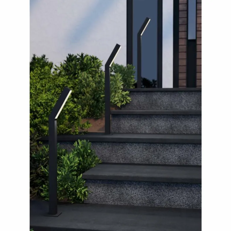 Luminaires Eglo UGENTO Lampadaire d'extérieur LED Noir, 2 lumières