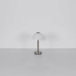 Luminaires Globo Lighting Uldin Lampe à poser LED Chrome, Nickel mat, 1 lumière