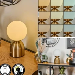 Lampes Dorées-hofstein Ulvsbyn Lampe à poser LED Or, 1 lumière