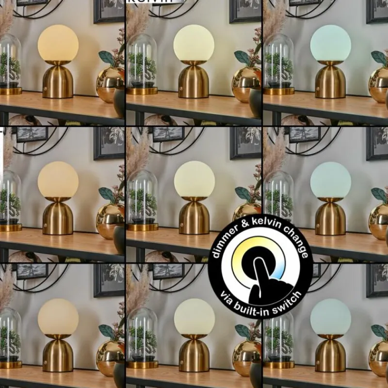 Lampes Dorées-hofstein Ulvsbyn Lampe à poser LED Or, 1 lumière