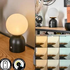 Lampes Dorées-hofstein Ulvsbyn Lampe à poser LED Or, Noir, 1 lumière