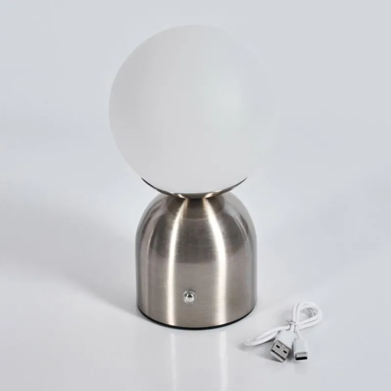 hofstein Ulvsbyn Lampe à poser LED Nickel mat, 1 lumière